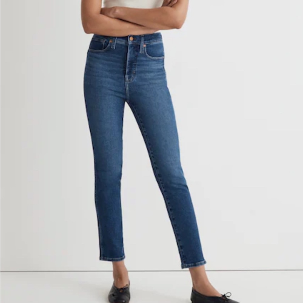 Madewell Stovepipe jeans in Auraria wash‎ size 25 NK893 flaw